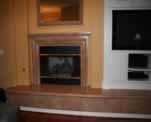 Faux Stone Fireplace